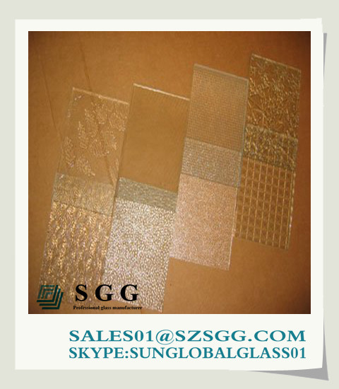 Quality Flat patterned glass 5mm with 3C/CE/ISO certificate wholesale