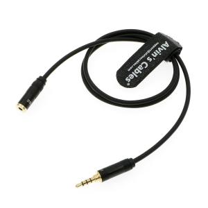 Cheap 3.5mm TRRS Audio Cable Straight Male To Straight Female Extension Cord For Sony FX6 For Home Stereo Headphones 70cm for sale