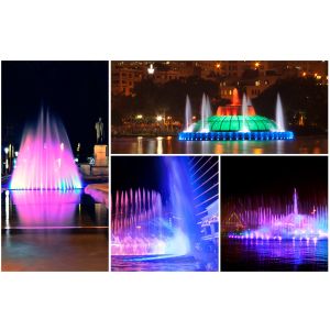 600LM 18W DMX512 Rgb Led Fountain Lamp DC24V Waterproof