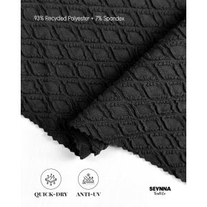 170cm Width Swim Textured Fabrics Alternatives with Textured Pattern