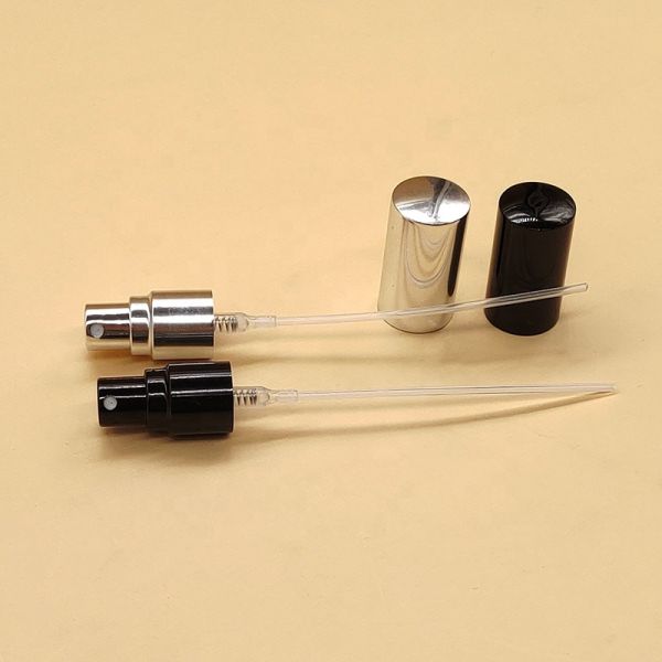 Quality 11 12 13 18 20 Silver Gold Black Aluminium Cap Screw Fine Mist Perfume Pump Sprayer With Nozzle wholesale