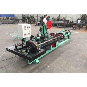 Cheap Two Wire Twist 1.6Mm 600m/H Barbed Wire Making Machine for sale