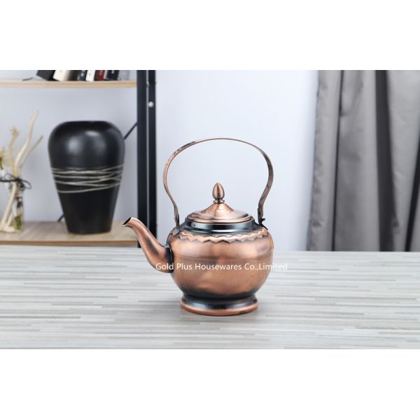 14cm or 16cm Low price multi-colored bronze coffee pot with filter stainless steel kettle pot for hotel/household