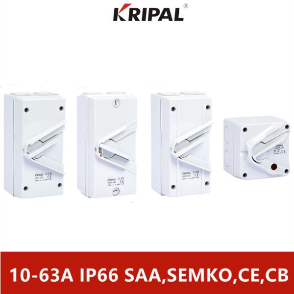 Quality IP66 10-63A 250V 440V UKF series Weatherproof Outdoor Lever Switch wholesale