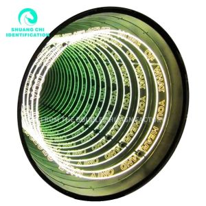 Power Consumption 12V Custom Infinity Mirror Neon Sign with Advertising Luminous Words