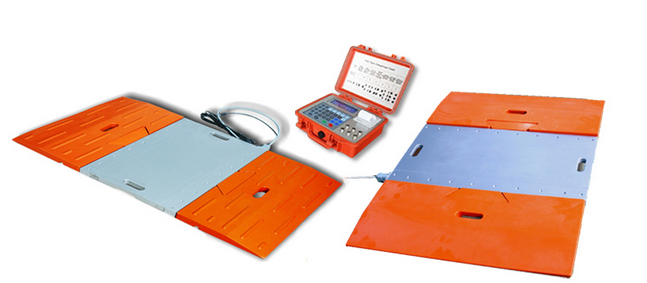 6pcs Wireless Portable Truck Axle Scales With Touch Screen Indicator