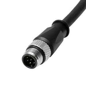Alvin's Cables M12 A-Code 8 Pin Male to Open End Power I/O Cable Cat6a High-Flex