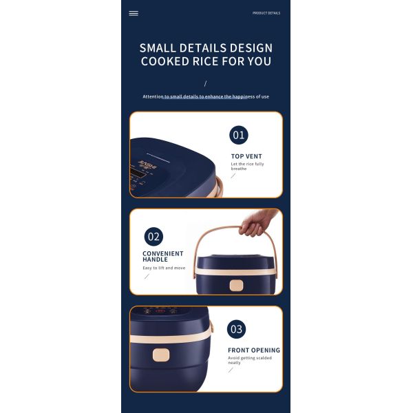 Household 5L Smart Rice Multi Cookers 220V 5.3 Quart