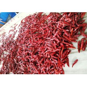 3CM Dried Birds Eye Chilli Pungent Red Chili Pods Dehydrated Without Stem
