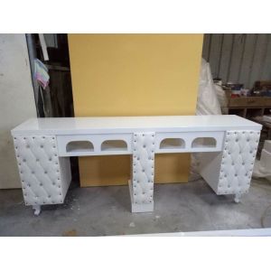 2018 Pedicure And Manicure Nail Table With Polish Rack And dust catcher