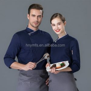 Personalized Customized Kitchen Chef Uniform Tops Anti Pilling Breathable