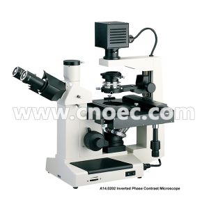 400X Plan Phase Contrast Inverted Optical Microscope Halogen Lamp Rohs CE A14