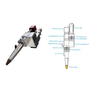 1070nm Wobble Laser Welding Head With 5mm Laser Beam Adjustable