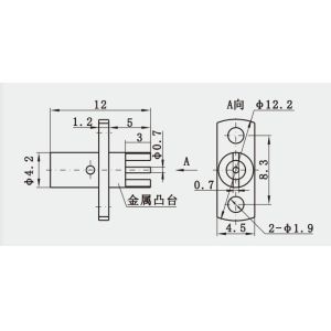 SMP Full Detent RF Connector 2.79in Interface 500VRMS* Rated Voltage
