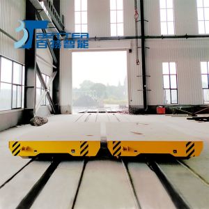 Motorized 10Ton Rail Transfer Cart for Heavy Duty Material Transport in
