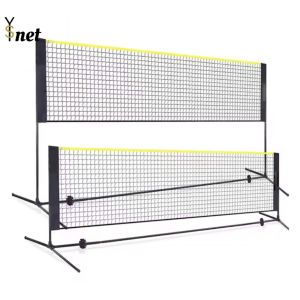 Height Adjustable Portable Badminton Nets 6.1*0.76m Outdoor Tennis Nets