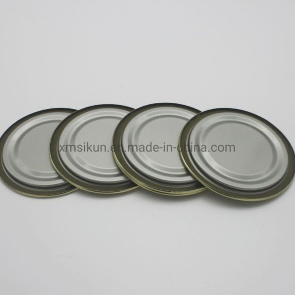 Color Printing Round Tin Cans With Lids 200# Tinplate Material