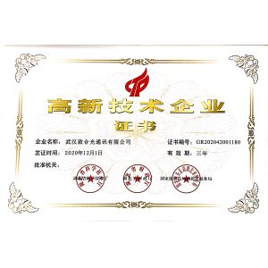 Wuhan Geehe Optical Communication Co.,ltd Certifications