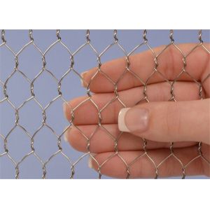 Poultry Netting Chicken Wire Mesh , Plain Weave Galvanized Hexagonal Wire Mesh