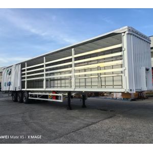 Self dumping Van Box Semi Trailer Curtain Side Truck Trailer with Wabco Relay