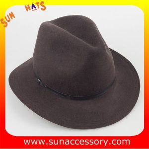 2042 Sun Accessory chocolate wool felt winter mid brim ladies hats ,Shopping