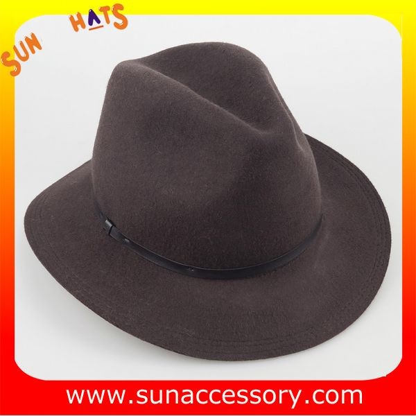 Quality 2042 Sun Accessory  chocolate wool felt winter mid brim ladies hats ,Shopping online hats and caps wholesaling wholesale
