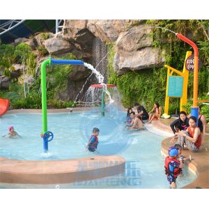 Aqua Park 7 Shape Spray Water Curtain, Galvanized Steel Water Structures For