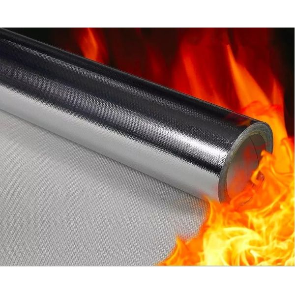 Quality Thermal Insulation Aluminized Fiberglass Fabric AL7628 High Surface Friction wholesale