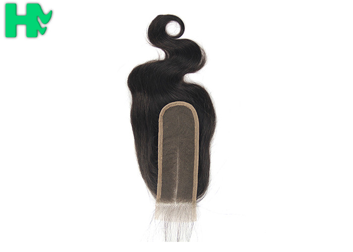 Raw Virgin 100% Human Hair Closure , Cuticle Aligned 2*6 Body Wave Lace Closure