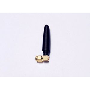 Cheap Short Rubber Antenna 868 MHZ / High Gain Indoor Antenna With Right SMA Male Angle for sale