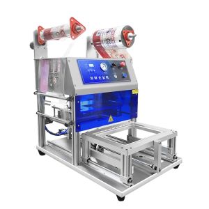 Automatic Desktop Portable Modified Atmosphere Precise Gas Injection Machine QF370THX-E Excellent Quality Fast Food Tray Sealer