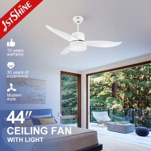 Home Office 44 inch 3 ABS Blades DC Motor Remote Control Decorative LED Ceiling Fan Light