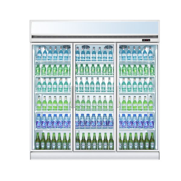 Quality -18 To -20 2 /3/4 Door Top Mount Showcase Upright Refrigerator Freezer For Supermarket wholesale