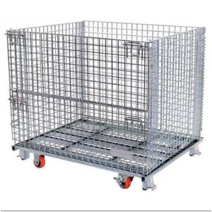 Cheap Warehouse Stackable Pallet Cages Heavy Duty Ganvalnized Zinc Plated Surface for sale