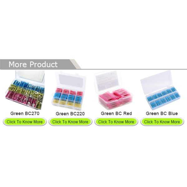 Green Wire Butt Connectors AWG 12 - 10 HDPE Electrical Wire Crimp Insulated