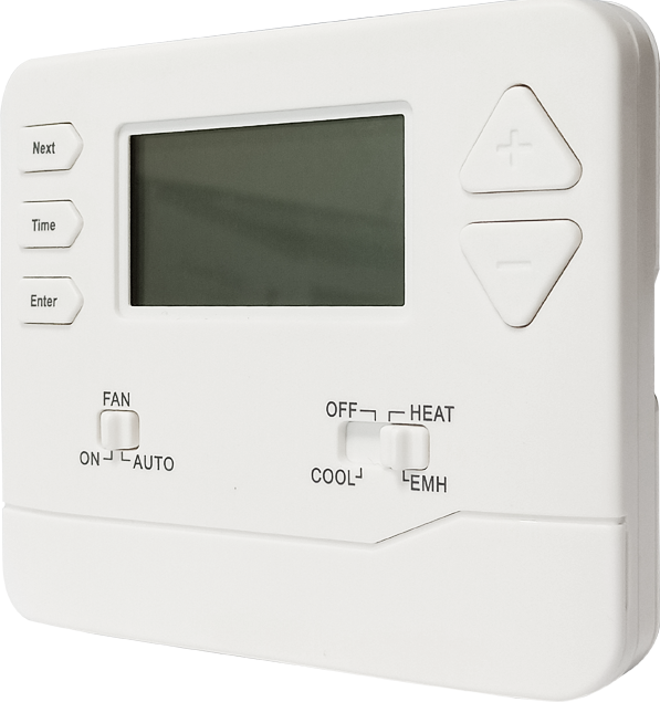 ABS Programmable Room Thermostat in White for Personalized Temperature Settings