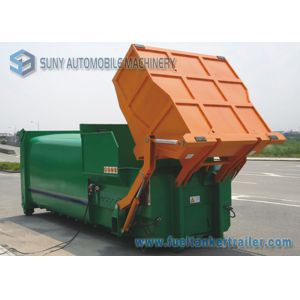 12m3 Tipping Bucket Mobile Refuse Compactor Station With 6x4 Hook Lift Garbage