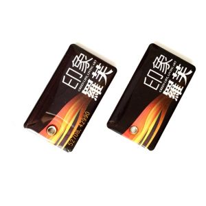 Waterproof Rfid Keychain Printable QR Code Epoxy Dog Tag