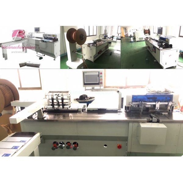 Quality Duo wire inserting machine with hole punching function PBW580 for notebook wholesale