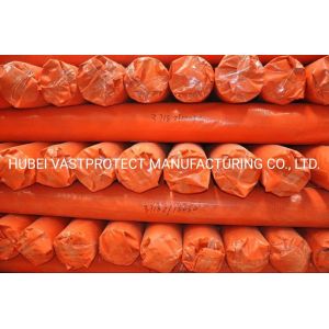 Double Sides Coating Orange Waterproof PE Poly Tarps Roll 3.65m Width Plain