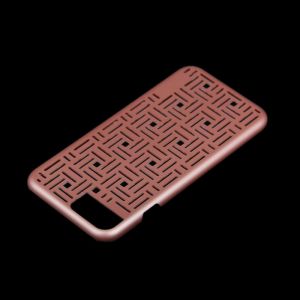 Hollow pattern Hard PC cooling phone cover luxurious Rose Gold Case Cover For