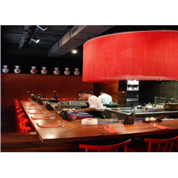 Quality Colored Decoration Ceiling Chain Hook Metal Mesh Drapery With Multiple Modeling wholesale