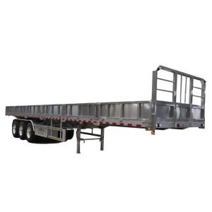 China Leaf Spring Suspension 40ft Side Wall Cargo Semi Trailers for Bulk Cargo Transport on sale