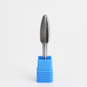 SH Flame Shape Best Carbide Burr for Steel Single Cut 6mm Shank Grade YG6/YG8