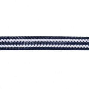 Flat Braided Cotton 1.2cm Custom Jacquard Ribbon