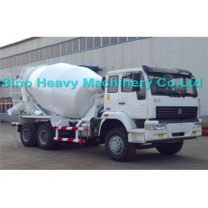 Sinotruk SWZ 340hp Concrete Mixer Trucks 10cbm , 8X4 Manual Truck Mixer