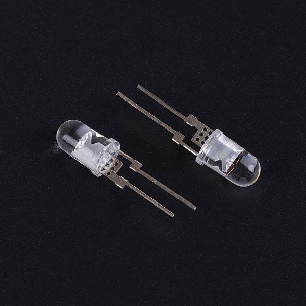 Super Bright Dip Mosfet Power Transistor F8 F10 660nm Clear Lens Round / Straw