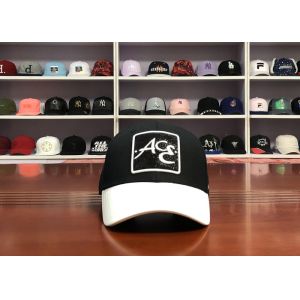 China Customize ACE mix color black and white 6panel structured baseball caps hats on sale