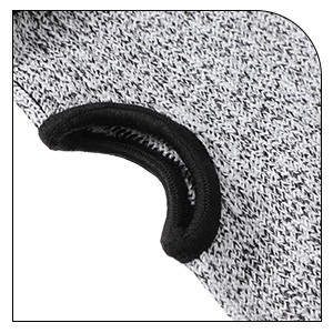 Nylon HPPE 13 Gauge Knife Proof Cut Resistant Sleeves With Thumb Hole