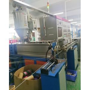 FTTH Drop Fiber Optic Cable Machine , Low Noise Wire Making Machine